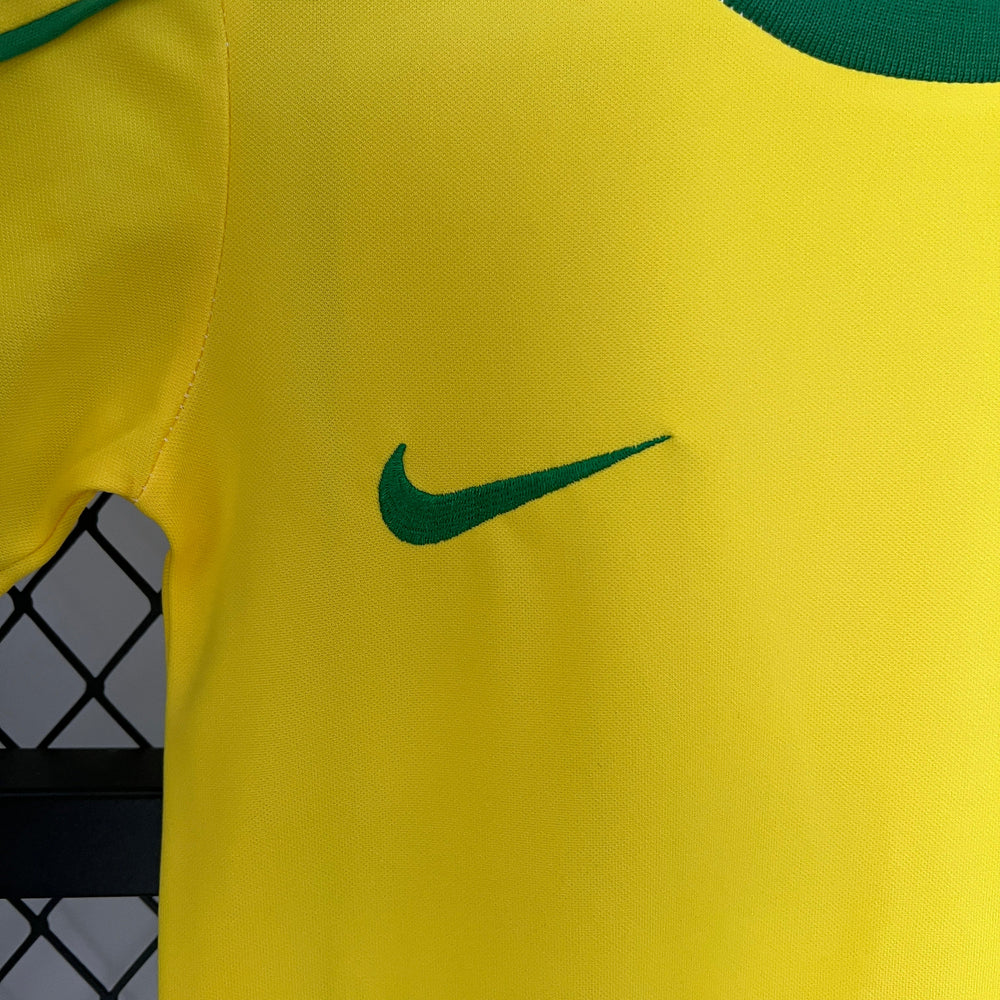 Brazil 1988 Home Jersey Kids