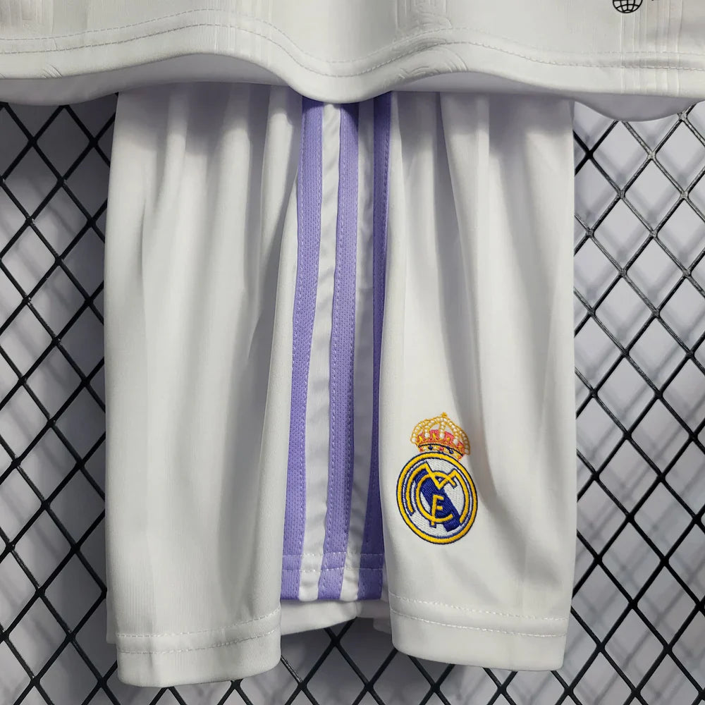 Real Madrid 2022/2023 Kids’ Home Football Jersey