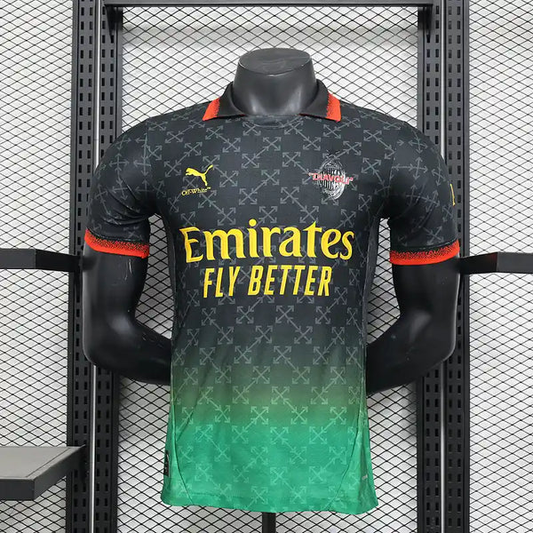 AC Milan x OFF-WHITE 2024/2025 Limited Black Football Kit