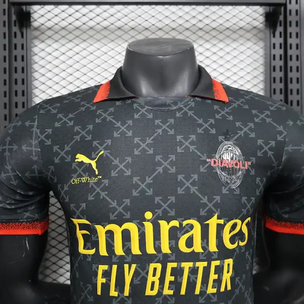 AC Milan x OFF-WHITE 2024/2025 Limited Black Football Kit