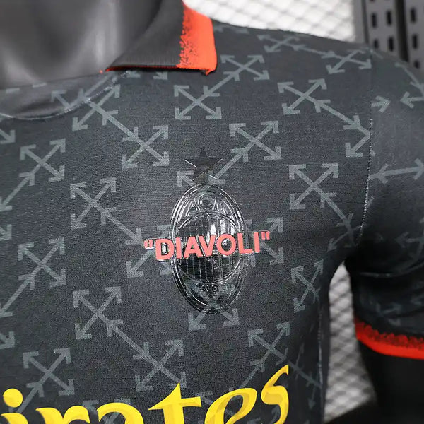 AC Milan x OFF-WHITE 2024/2025 Limited Black Football Kit